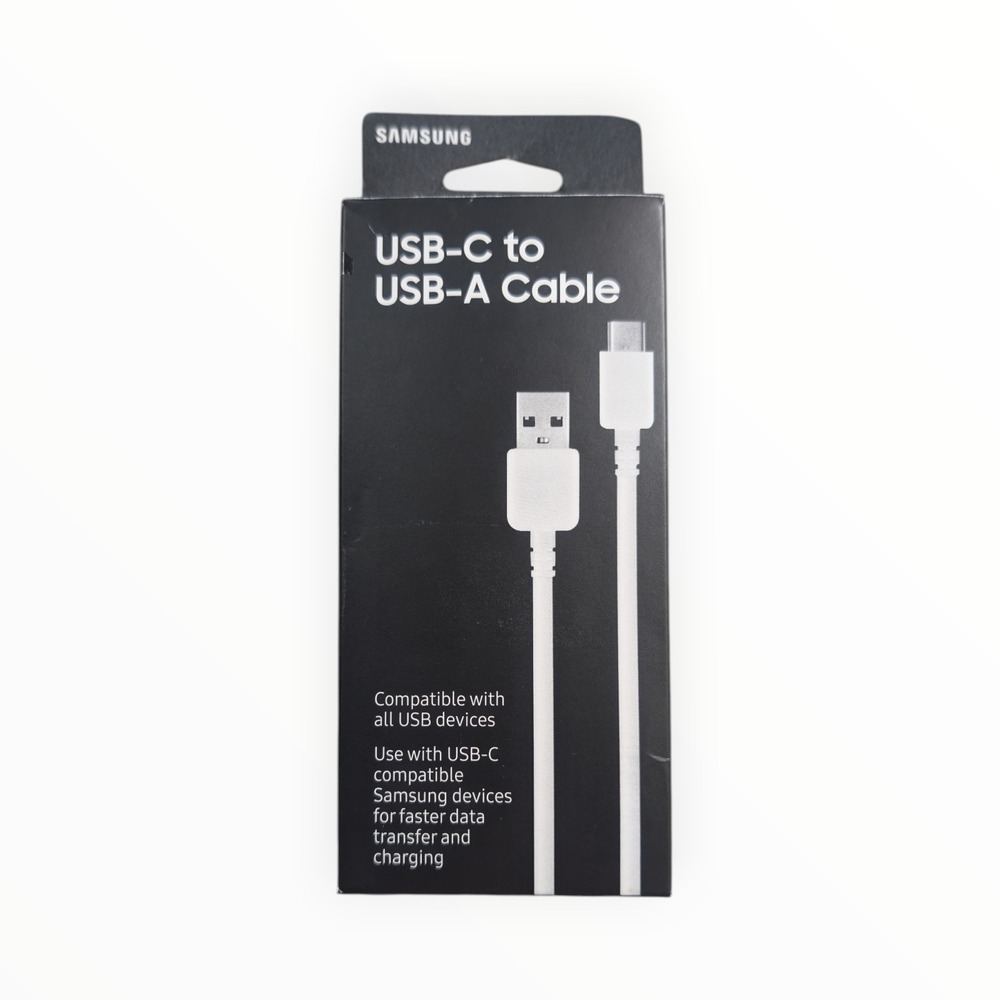 Nn3-O Samsung USB-A to USB-C Cable – 3.3ft (1m) White | Fast, Reliable‎ Charging